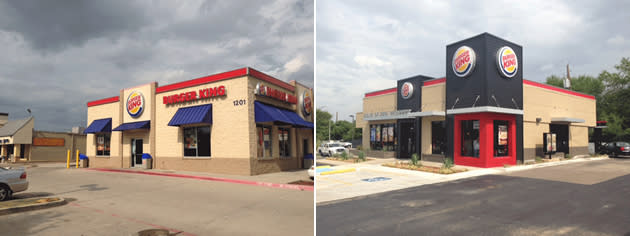 Burger King restaurant exteriors