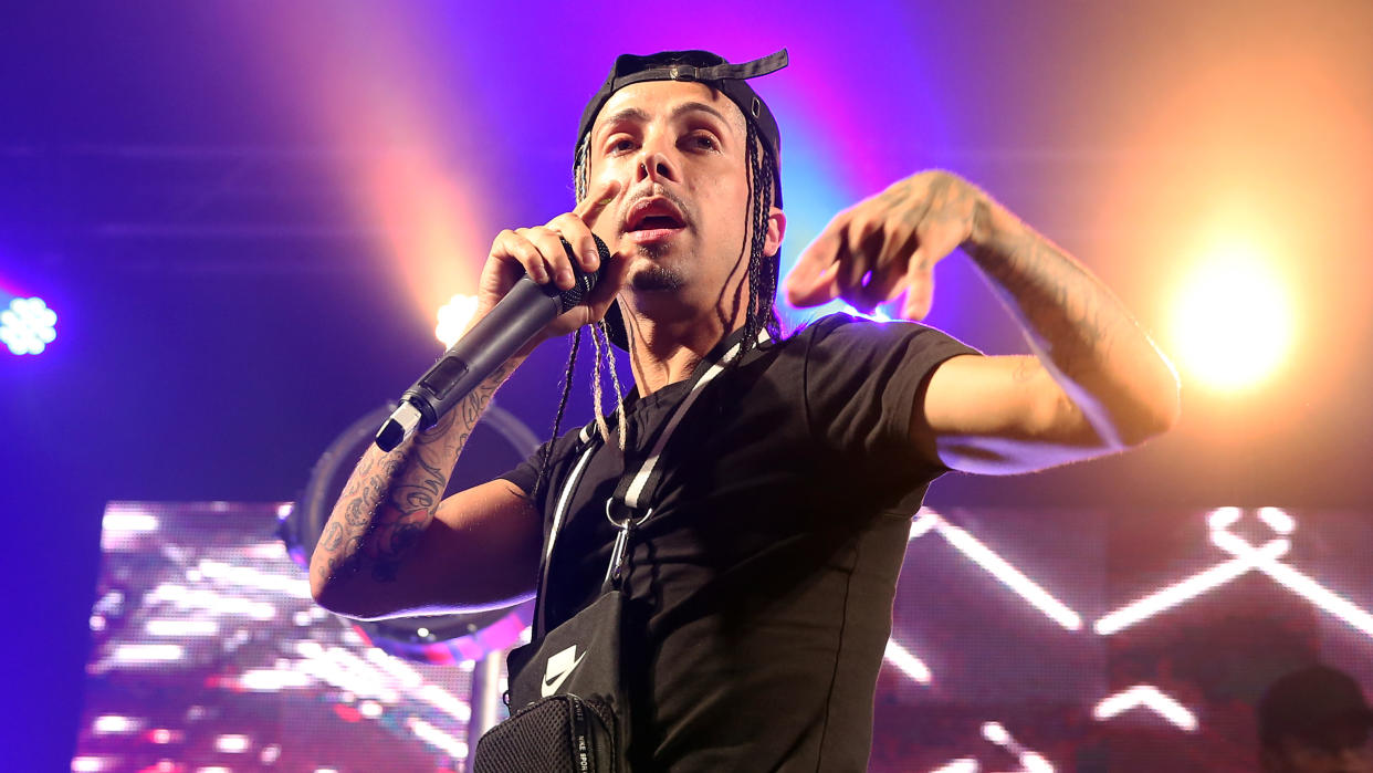 Dappy reportedly talked a man down from Tower Bridge after he was recognised filming a music video. (Simone Joyner/Getty Images)