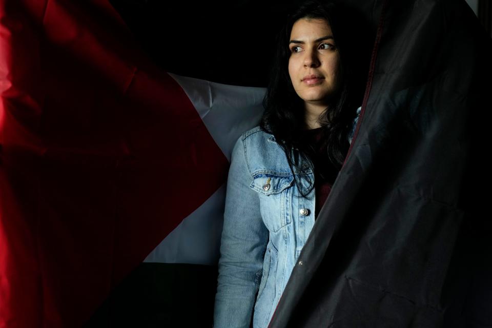 Palestine Education Director, at the Palestinian American Community Center, poses for a photographWednesday, June 14, 2023