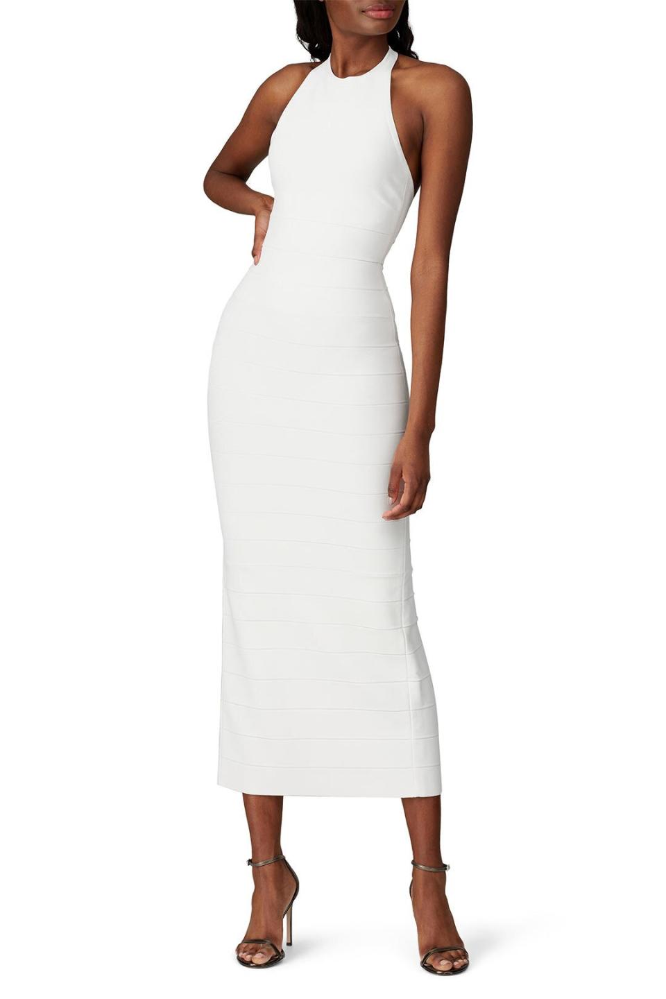 herve leger bandage halter dress