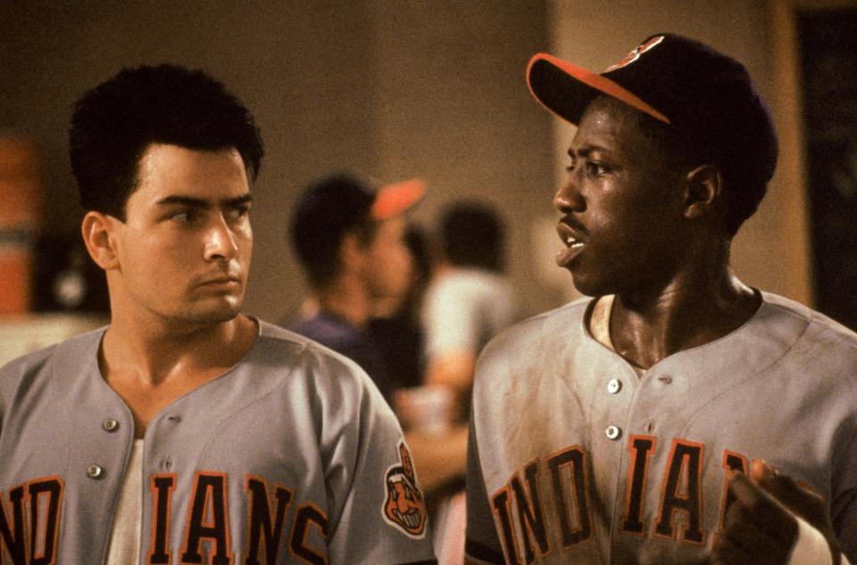 Charlie Sheen, left, and Wesley Snipes are two of the underdog Cleveland Indians in "Major League."
