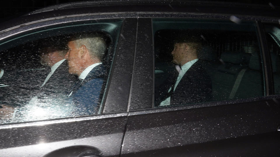 The Duke of Sussex arrives at Balmoral in Scotland. The Queen died peacefully at Balmoral this afternoon, Buckingham Palace has announced. Picture date: Thursday September 8, 2022. (Photo by Andrew Milligan/PA Images via Getty Images)