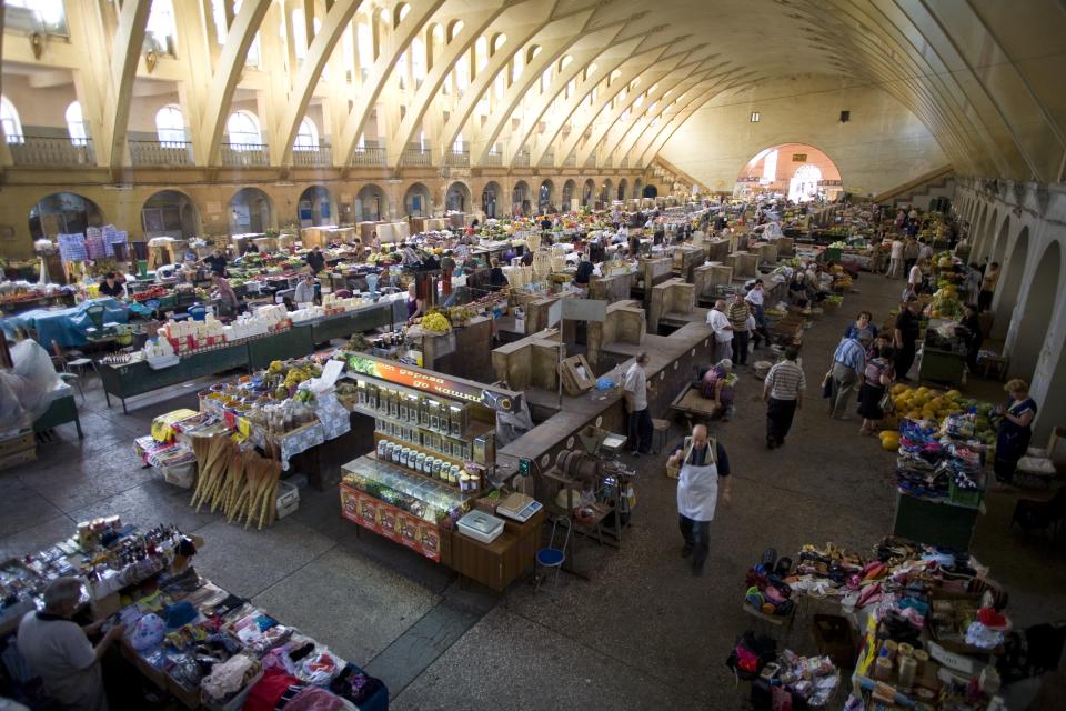 Central Bazaar fruit and vegetable market in Yerevan, Armenia