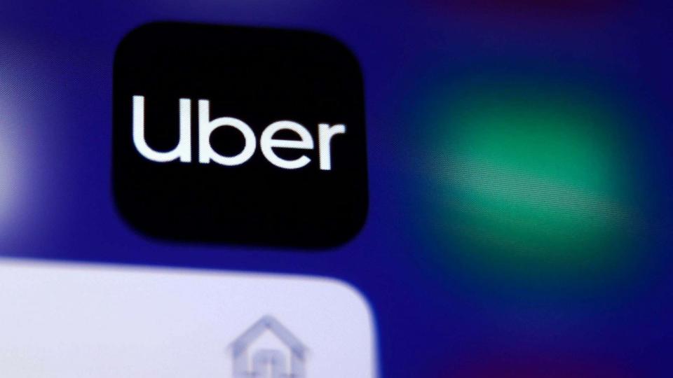 PHOTO: Uber icon displayed on a phone screen is seen in this illustration photo taken on Sept. 26, 2023. (NurPhoto via Getty Images)