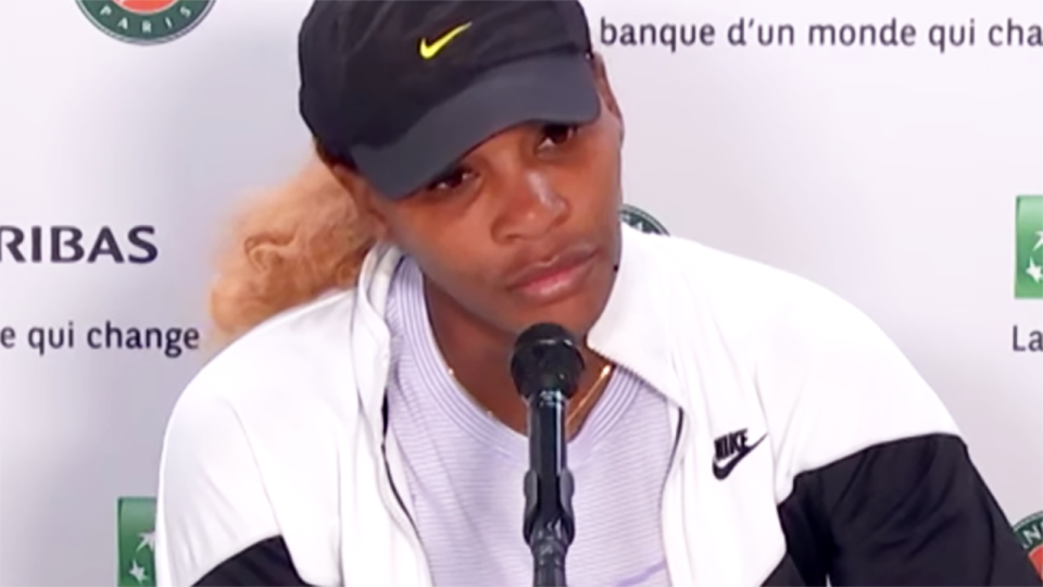 Serena Williams refused to answer the question. Image: French Open