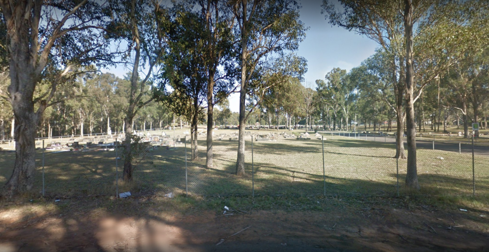 A woman has allegedly been robbed at Riverstone Cemetery in Sydney’s northwest. File picture. Source: Google Maps