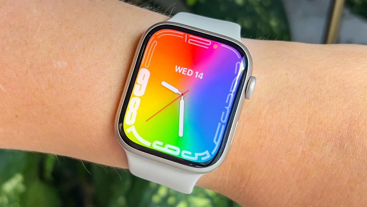  Apple Watch Series 8 shown on wrist 