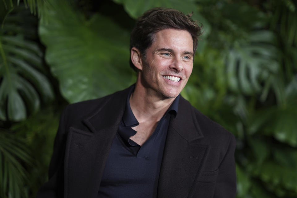 James Marsden arrives at Chanel's 15th Annual Pre-Oscar Awards Dinner on Saturday, March 9, 2024, at the Beverly Hills Hotel in Los Angeles. (Photo by Jordan Strauss/Invision/AP)