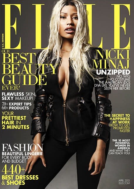 Nicki Minaj on the March 2013 cover of Elle
