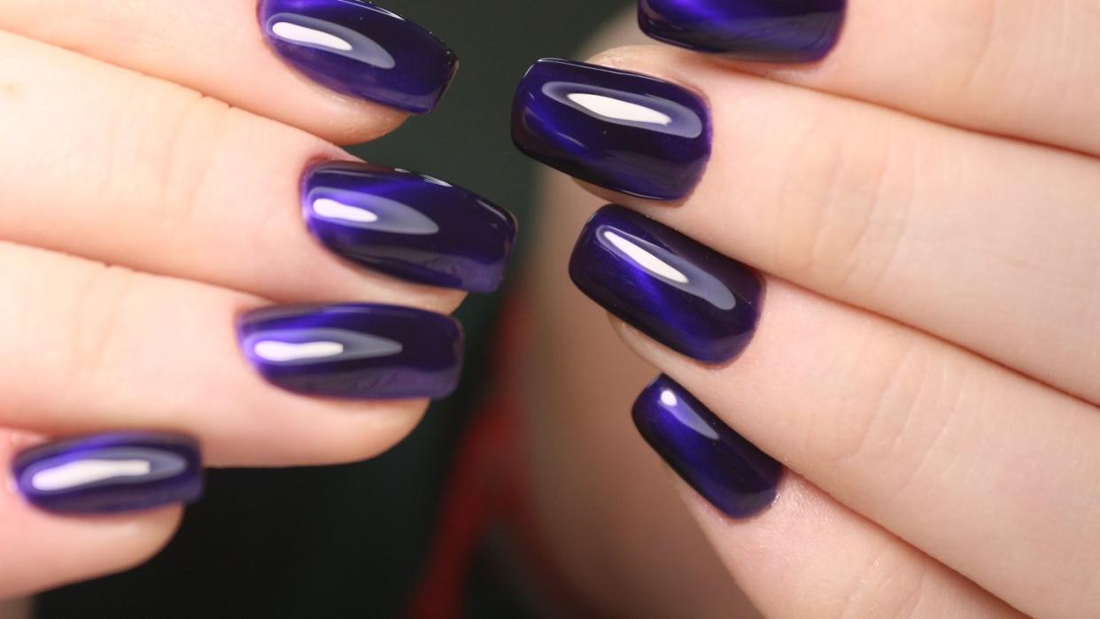 glamorous manicure of nails