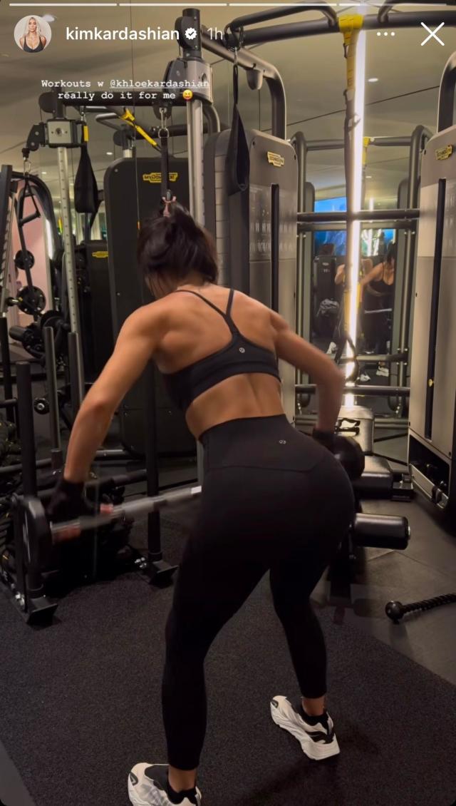 Kim Kardashian Flaunts Insane Shredded Back While Training For 'Life' In  2024