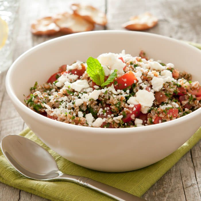 Goat Cheese Lentil and Couscous Salad