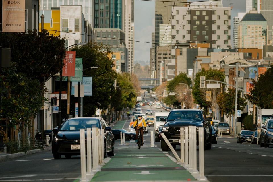 self driving cars on the streets of san francisco