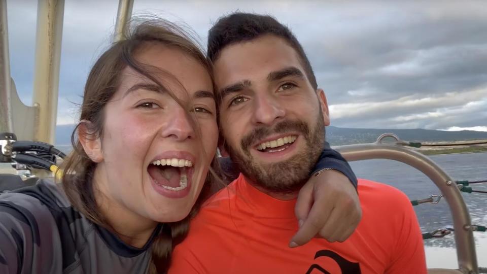 Gabriele Cairo and his wife regularly share videos and photos of themselves travelling the world. Picture: YouTube