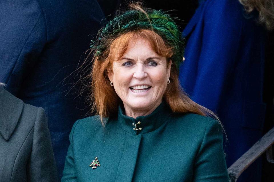 <p>Samir Hussein/WireImage</p> Sarah Ferguson, Duchess of York attends the Christmas Morning Service at Sandringham on Dec. 25, 2023.