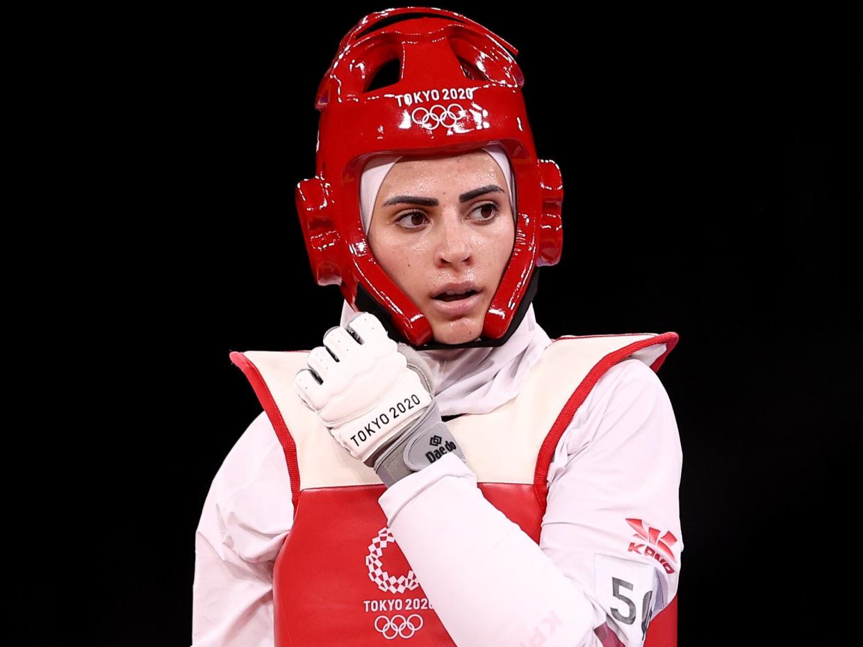 Julyana Al-Sadeq has gone viral for her resemblance to Lady Gaga during the Tokyo Olympics. (Getty Images)