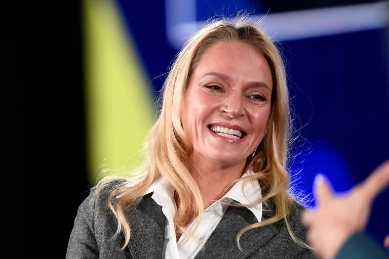 La actriz estadounidense Uma Thurman participó este lunes en la Conferencia Global del Instituto Milken en Beverly Hills, California