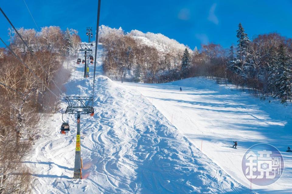 不滑雪，也能搭乘纜車欣賞整個度假村的美麗景緻。