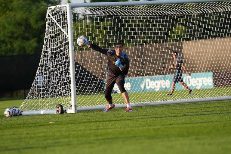 El entrenamiento de la selección argentina en Nueva Jersey