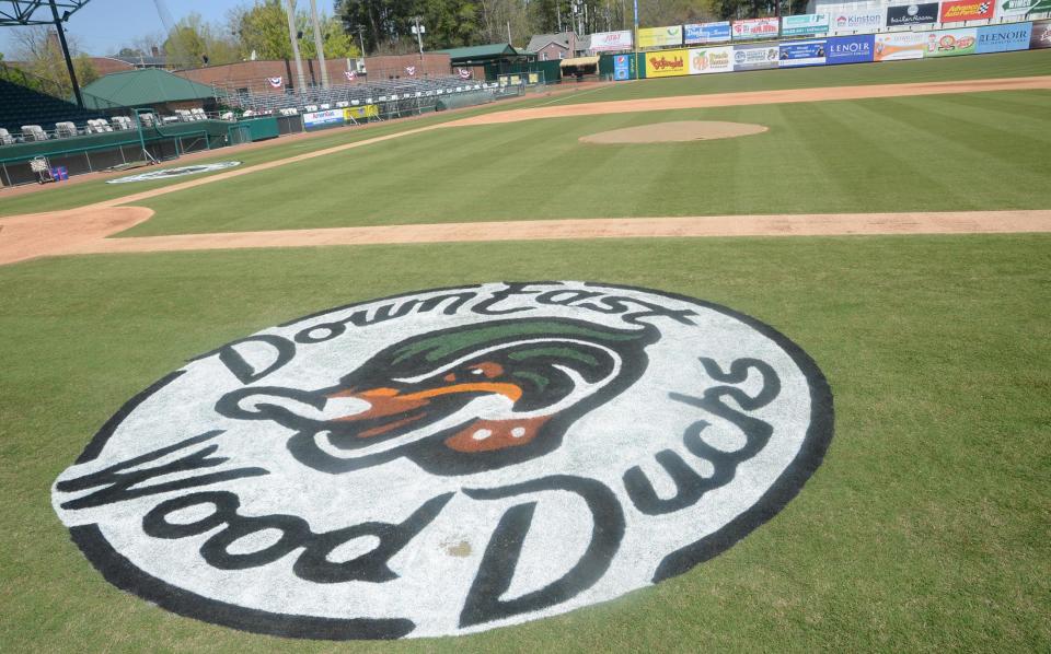 Grainger Stadium, home of the Down East Wood Ducks, has been the site of many different levels of baseball over the last year.