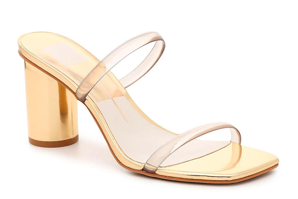 gold heels, sandals, strappy, shoes, dolce vita