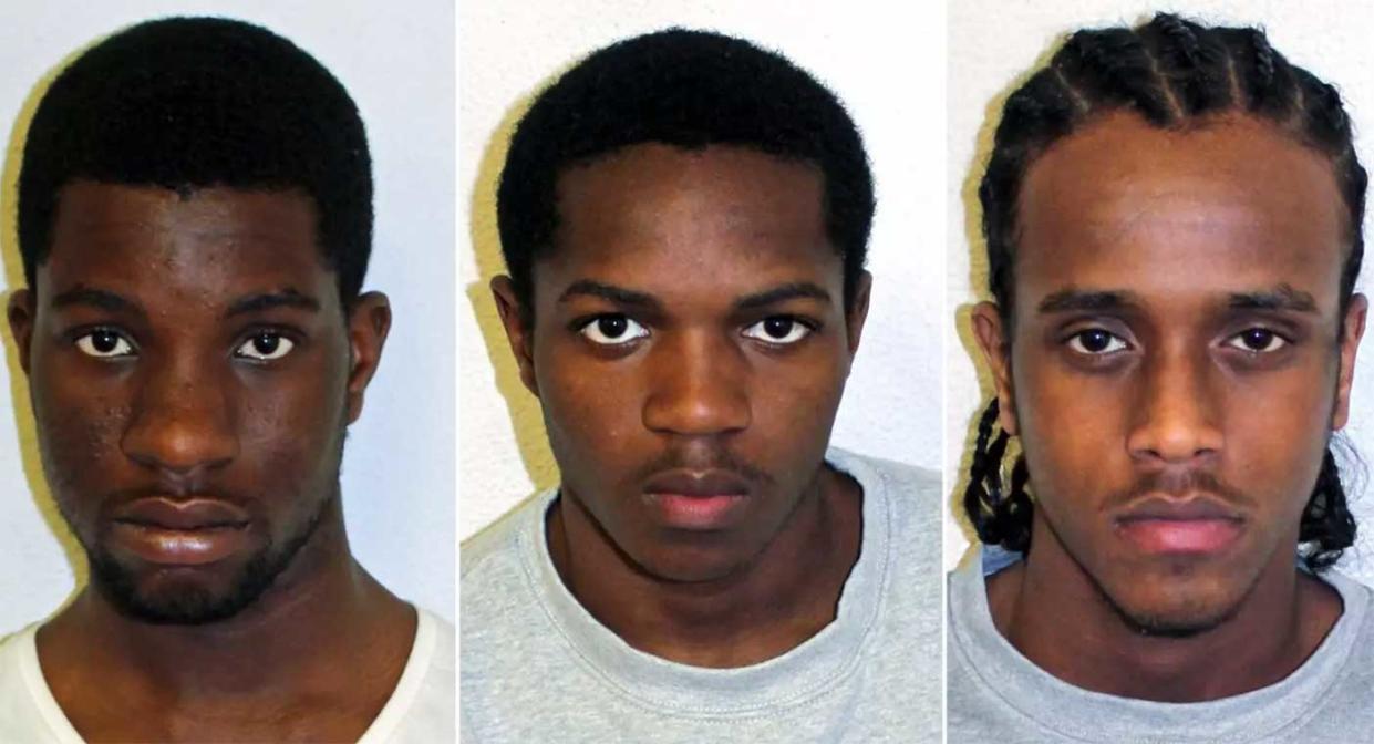 Jailed: Miracle Osondu, 19, Antoine Mensah, 21, and Mohammed Ali, 17, carried out a spree of 19 acid attacks: Met Police