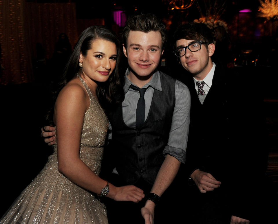 Lea, Chris, and Kevin pose for a group photo