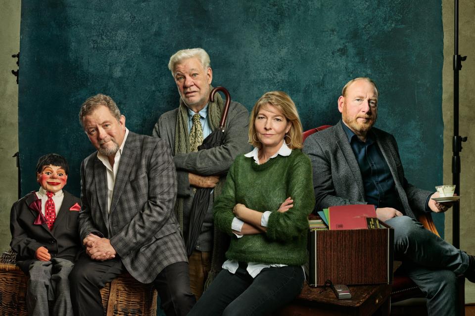 Jon Culshaw, Matthew Kelly, Jemma Redgrave & Adrian Scarborough in Barnes’ PeopleMichael Wharley