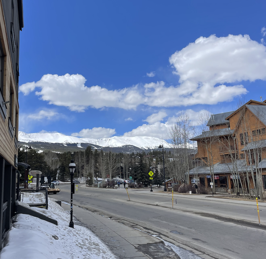 Breck stands out from other ski resorts due to its walkable and charming town.