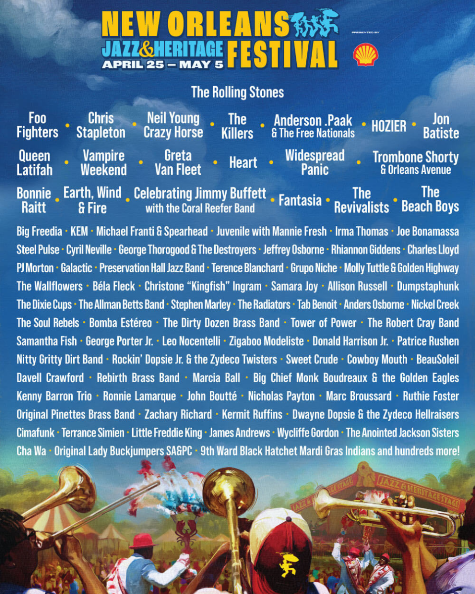 New Orleans Jazz & Heritage Festival 2024 Flyer