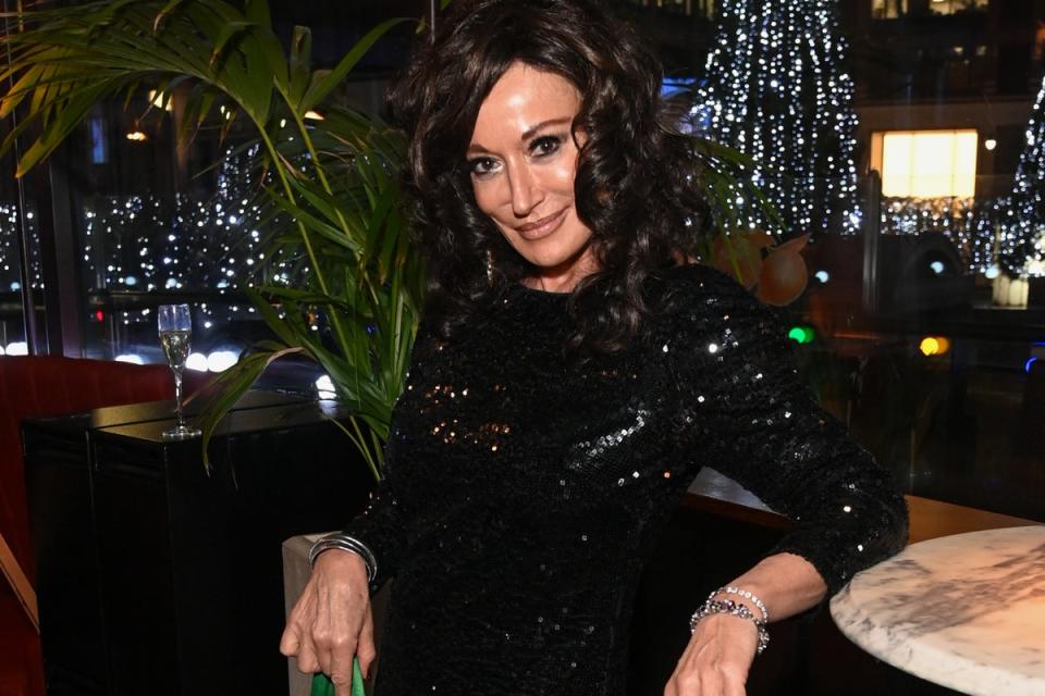 Vina Carmen Cigar Smoke Of The Year Awards 2022: Nancy Dell'Olio attends the Vina Carmen Cigar Smoke of the Year Awards 2022 at Boisdale on December 5, 2022 in London, England. Photo by: Dave Benett (Dave Benett)