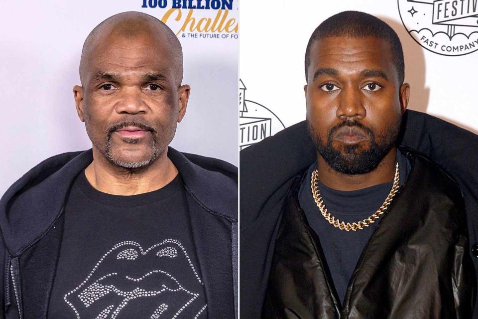 <p>getty (2)</p> Darryl McDaniels; Kanye West