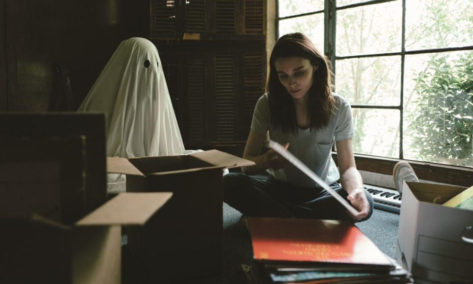 <p>Even though it’s my number one film of the year, I will probably never watch ‘A Ghost Story’ again. It’s the most profound exploration of death and grief I have ever seen, and I’m considering that a good thing, apparently. – <i><a rel="nofollow noopener" href="https://twitter.com/cinewipe" target="_blank" data-ylk="slk:Chris Edwards;elm:context_link;itc:0;sec:content-canvas" class="link ">Chris Edwards</a></i>. (Lionsgate) </p>