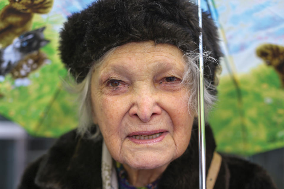 This image released by St. Martin's Press shows a woman in New York. The portrait is one of many by photographer Brandon Stanton, creator of the blog and book titled, "Humans of New York." Stanton’s magical blend of portraits and poignant, pithy storytelling has earned HONY more than 2 million followers online. His book will be released on Oct. 15 (AP Photo/St. Martin's Press, Brandon Stanton)