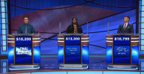 <p>That means when the game's being played, there are no breaks or reshoots. Barring commercial breaks, contestants play straight through a <a href="https://www.jeopardy.com/jbuzz/cast-crew/day-life-alex-trebek-tape-day" rel="nofollow noopener" target="_blank" data-ylk="slk:30-minute episode;elm:context_link;itc:0;sec:content-canvas" class="link ">30-minute episode</a>.</p>