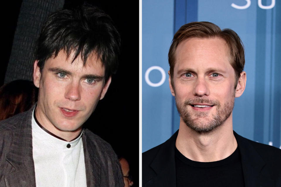 Side-by-side of FaceApp morph and Alexander Skarsgard