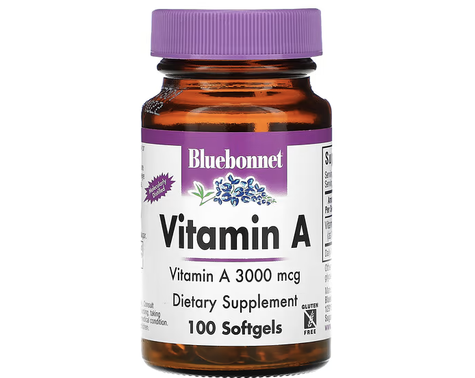 Bluebonnet Nutrition, Vitamin A, 3,000 mcg. PHOTO: iHerb