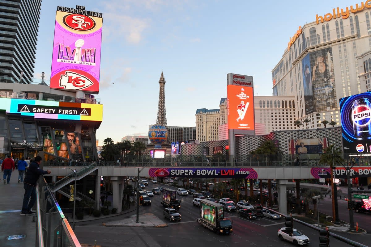 Las Vegas is ready for Super Bowl LVIII (Getty Images)