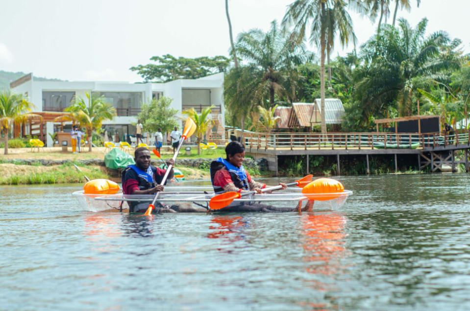 water sports at Lake Club Ghana