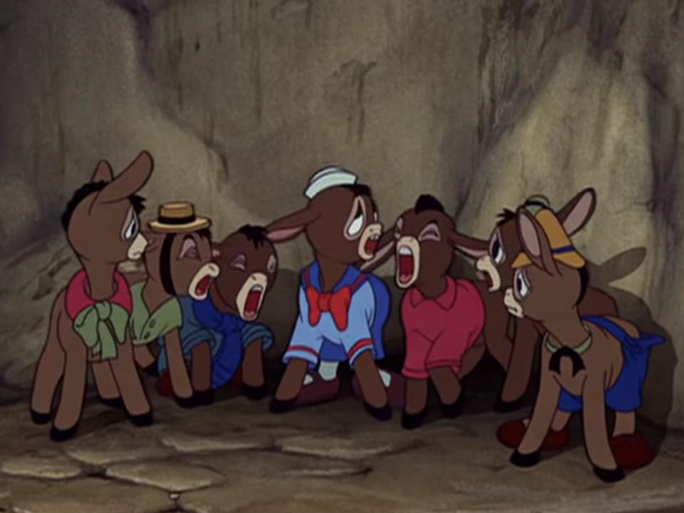 pinocchio donkey scene