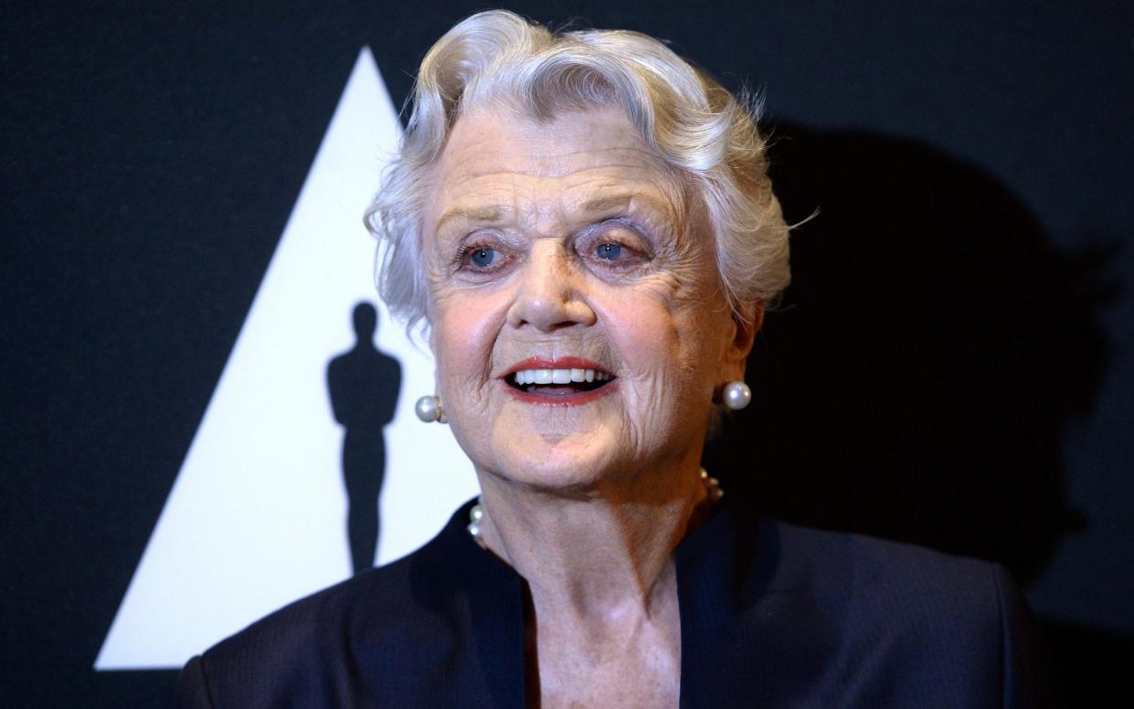 Actress Angela Lansbury arrives at the Academy's 25th Anniversary Screening of 'Beauty And the Beast' - Amanda Edwards 