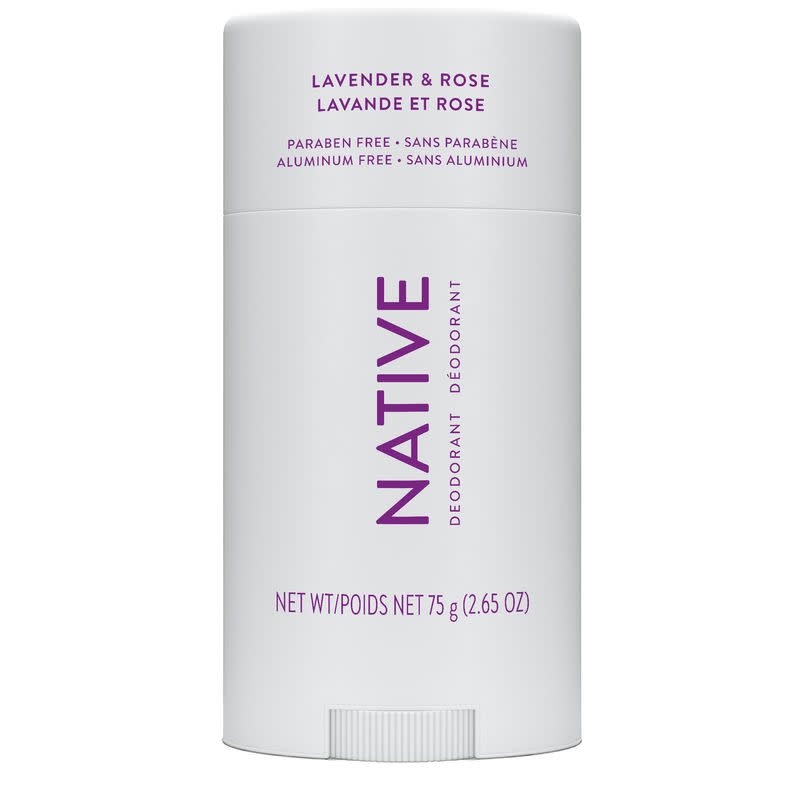 Native Lavender & Rose Deodorant. Image via Shoppers Drug Mart.