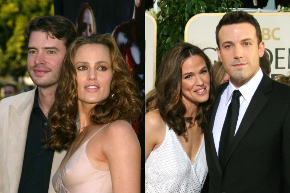 <p>Jennifer Garner and Scott Foley met on the set of J.J. Abrams’ late 90s show 'Felicity’ (he played Noel Crane, she played his long-distance girlfriend Hanna). The co-stars began dating and married in 2000 but split in 2003, with Foley blaming the fact that Garner’s career was rapidly blowing up. She then began dating her 'Alias’ co-star Michael Vartan in mid-2003, but that ended in 2004 at which point she started seeing Ben Affleck. They wed in 2005 but split in 2015. Their wedding ceremony had been officiated by 'Alias’ co-star Victor Garber.</p>