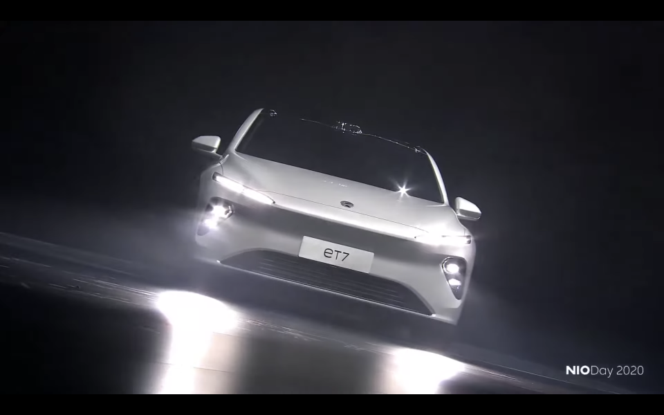 Nio Motors showed off its new ET7 sedan at Nio Day 2020 on Saturday