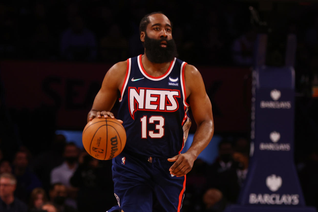 James Harden #13 of the Brooklyn Nets