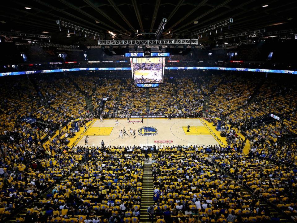 warriors oracle arena oakland