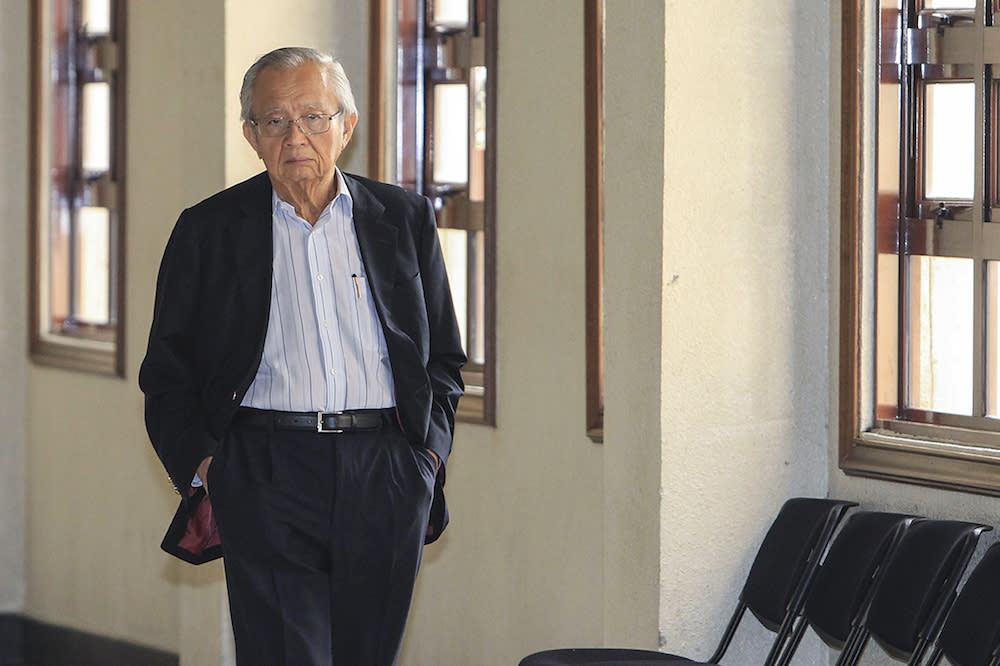 Cheah Tek Kuang arrives at the Kuala Lumpur Court Complex July 17, 2019. — Picture by Miera Zulyana