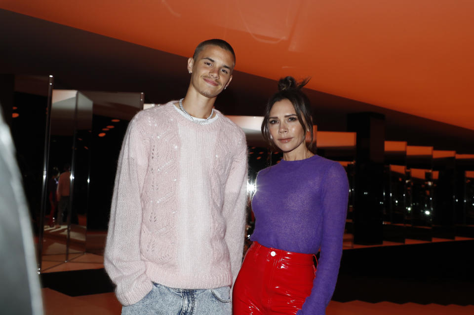 Romeo and Victoria Beckham - Credit: Aitor Rosas Sune/WWD