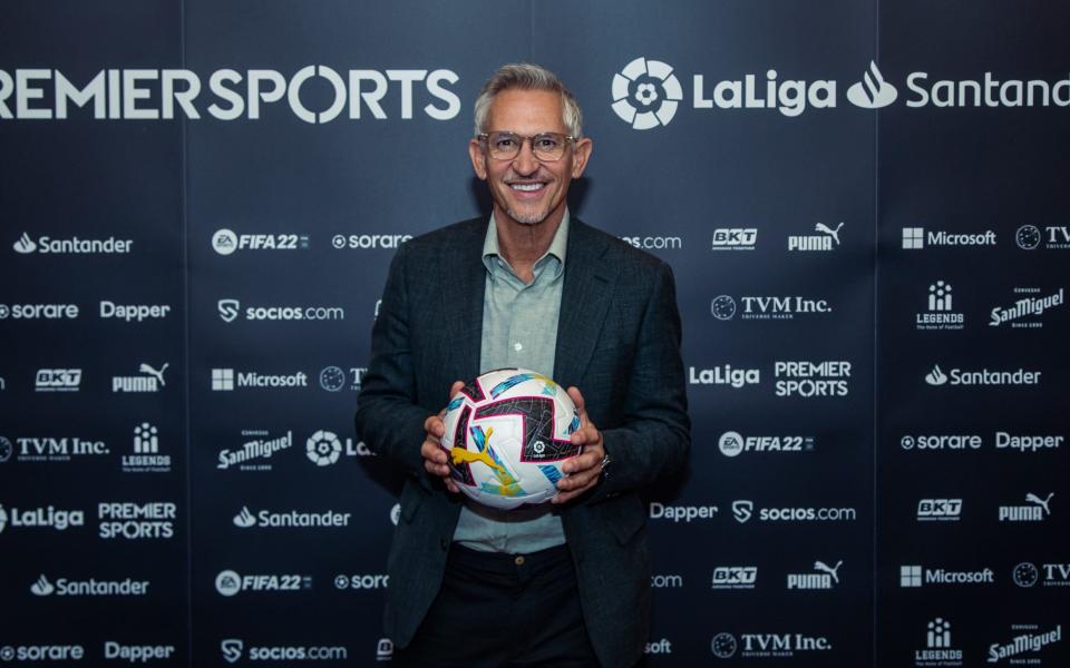 Gary Lineker is fronting La Liga’s games on Premier Sports and ITV - PREMIER SPORTS