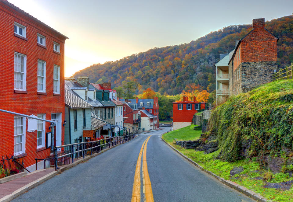 The town of Harper's Ferry, West Virginia